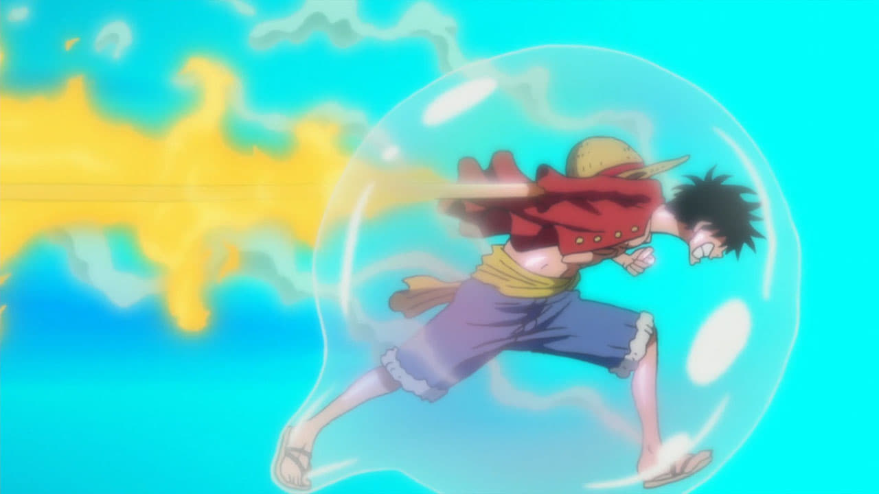 -E565- Luffy`s All-out Attack! Red Hawk Blasts!