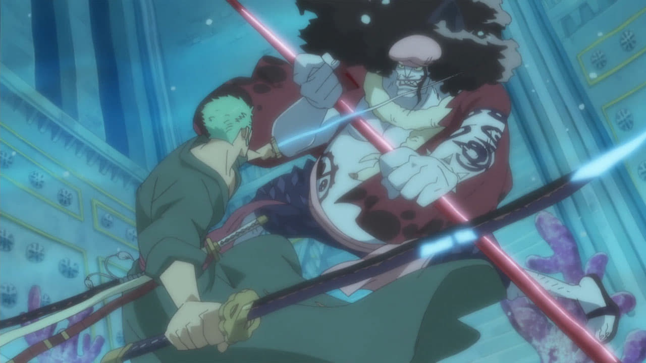 -E536- The Ryugu Palace fight! Zoro vs Hordy!