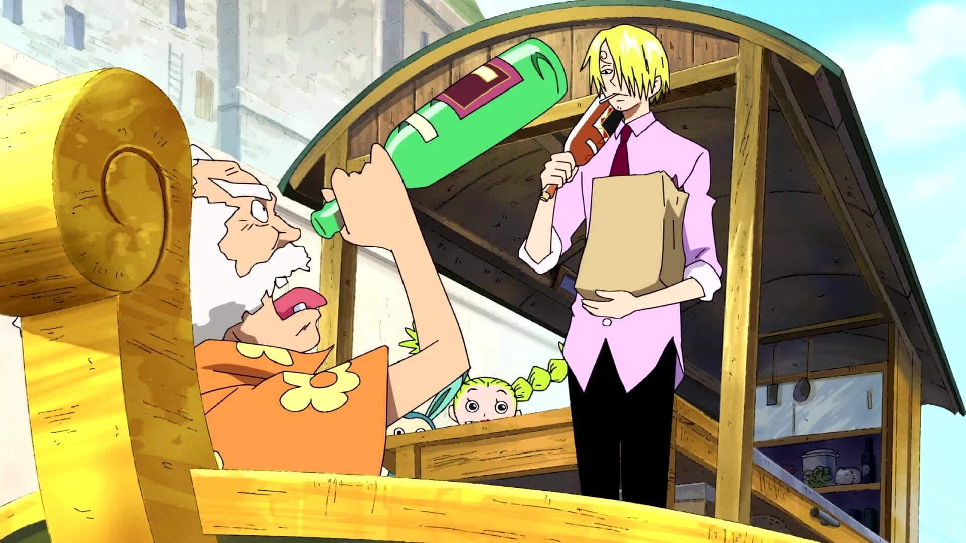 -E319- Sanji's Shock! Mysterious Old Man and His Super Yummy Cooking!