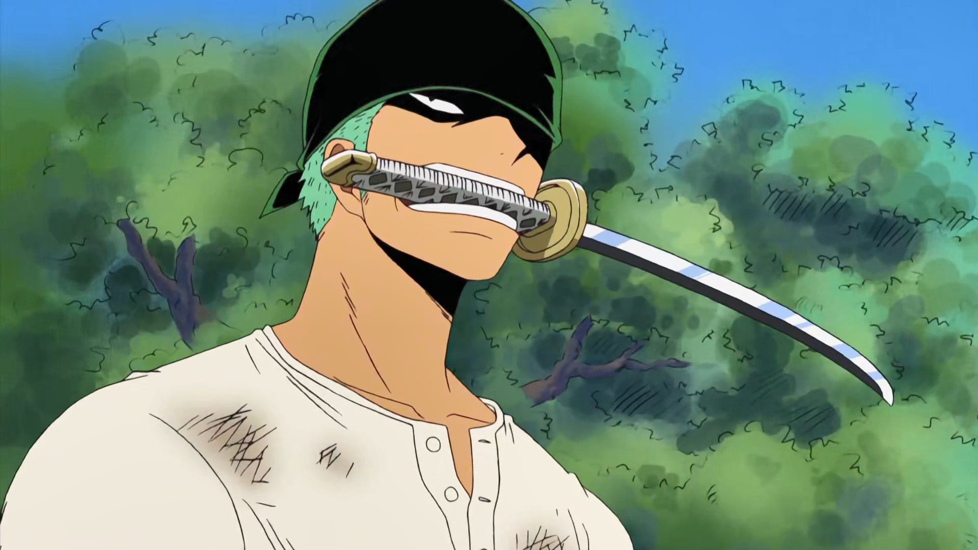 -E223- Zoro Bares His Fangs! A Savage Animal Stands in the Way!