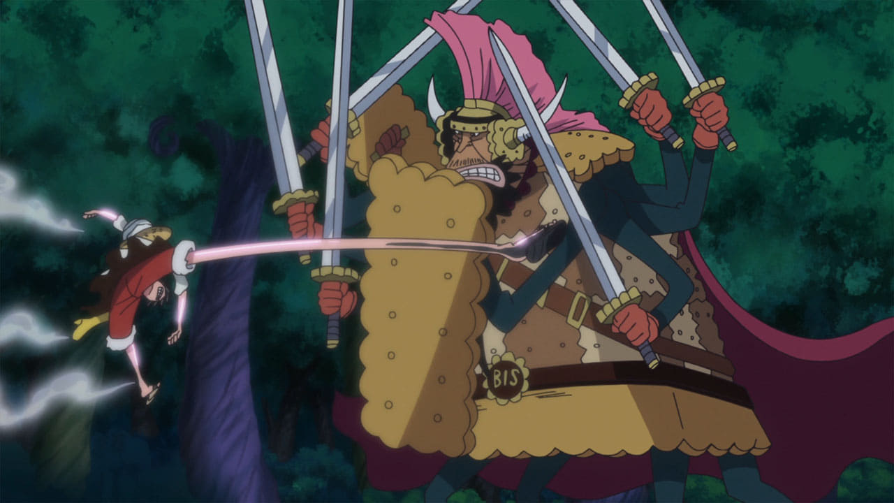 -E798- An Enemy Worth 800 million! Luffy vs. Thousand Armed Cracker
