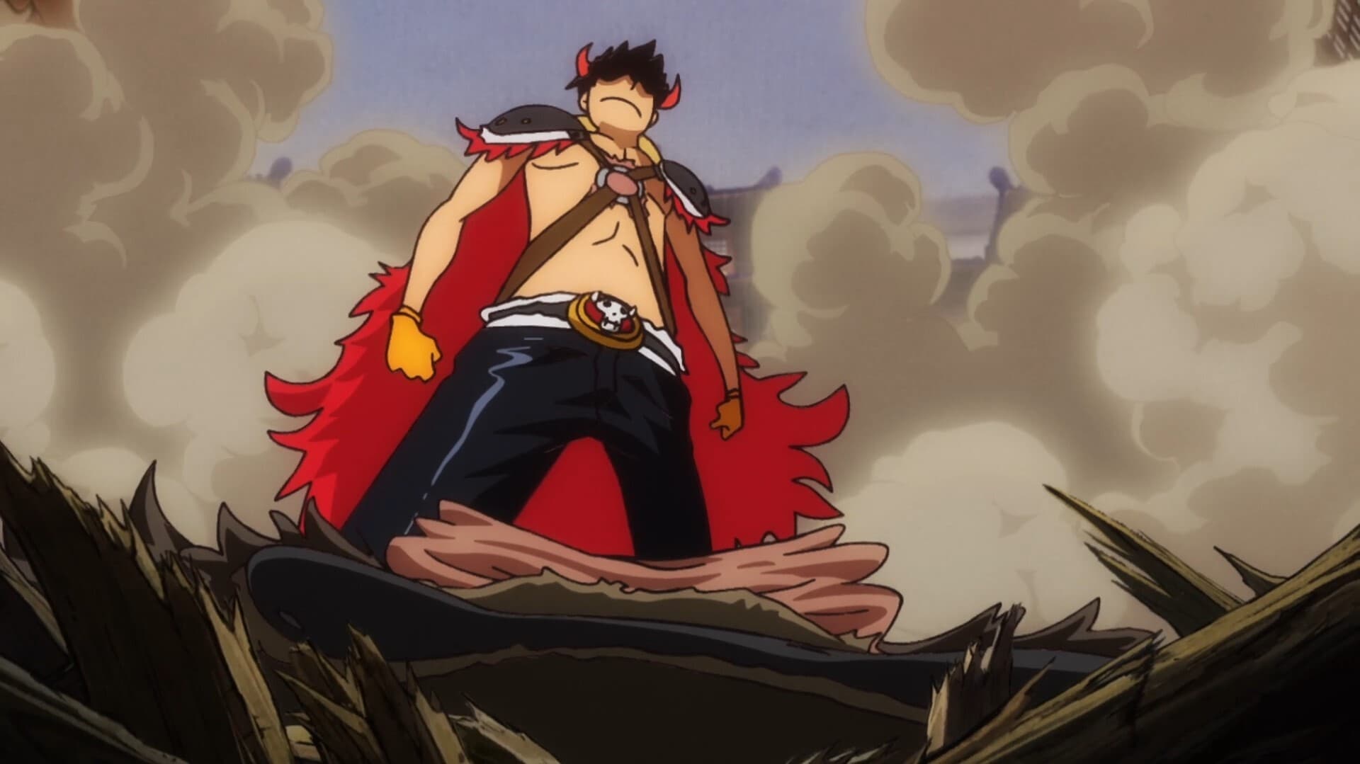 -E985- Thinking of Otama! Luffy's Furious Strike!