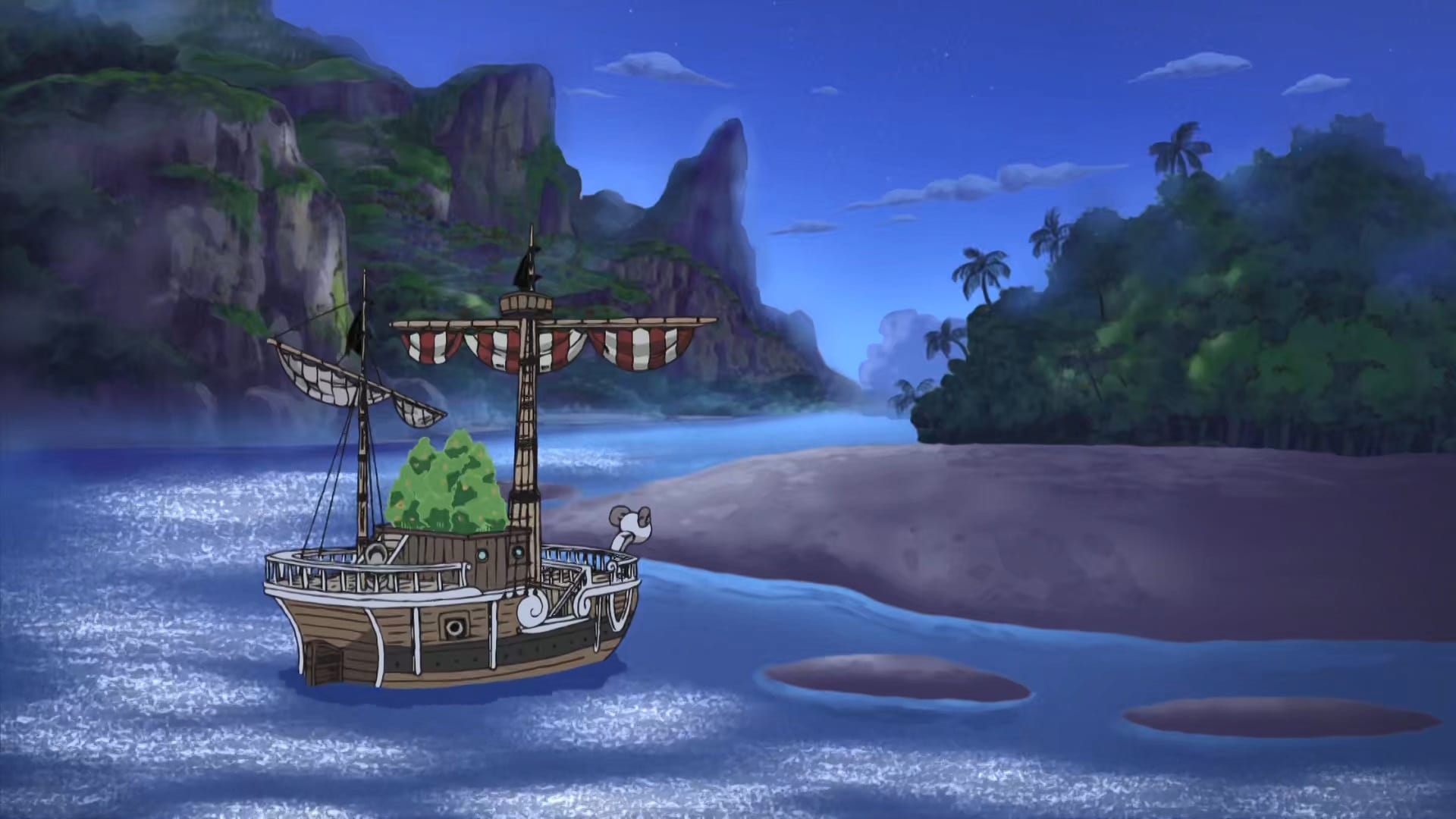 -E222- Now, Let's Get Back Our Memories! The Pirate Crew Lands on the Island!